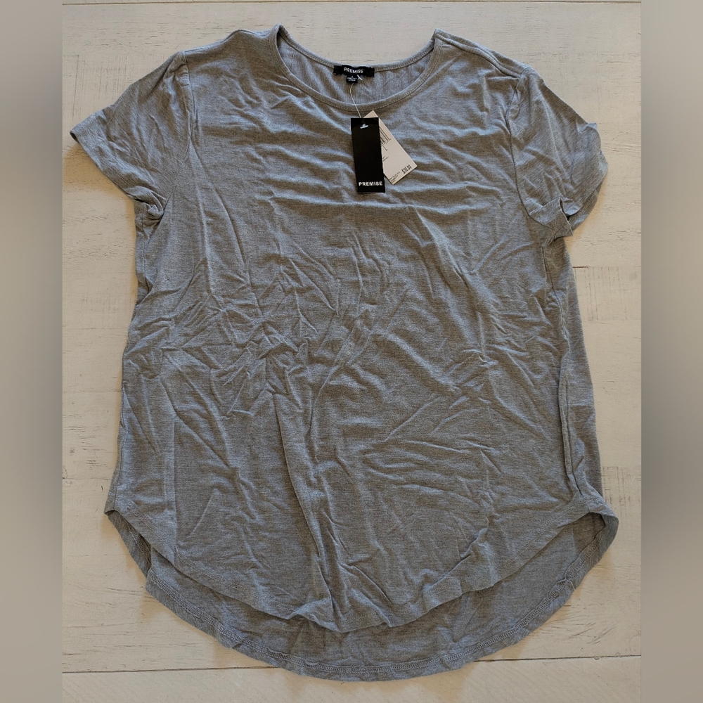 Premise NWT Heather Gray Short Sleeve Tee Super Soft